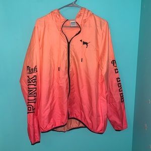 Orange/pink ombré anorak PINK Victoria’s S…